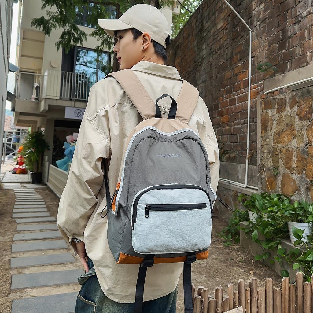 Backpack Men'S And Women'S High-Value Casual Schoolbag Large-Capacity Commuting Multi-Color Lightweight Backpack Couple Sports Bag