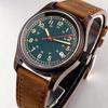 Tandorio 36mm Neue Einzigartige Kupferbeschichtung Pilot Style Taucher Herrenuhr Mit Japan NH35 Automatikwerk 20ATM Saphirglas Leuchtend