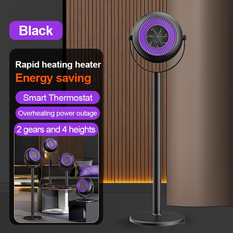 Winter Floor Mounted Warm Air Fan With Adjustable Telescopic Electric Heater For Home Bedroom Office Energy-Saving Small Sun