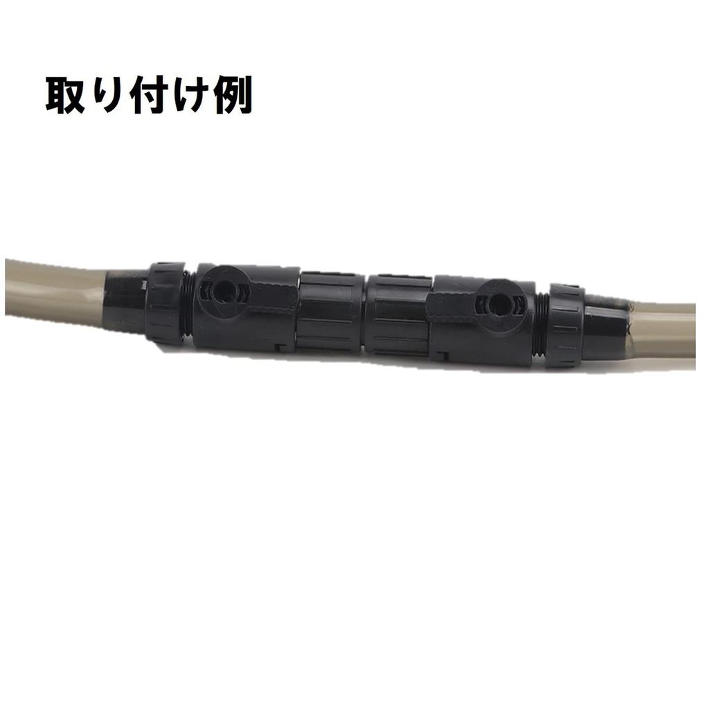 ST TS Double Tap Water Supply/Drain, Set of 2, External Filter Hose Connection, Universal Threaded Connector Joint (12mm, 2pcs)