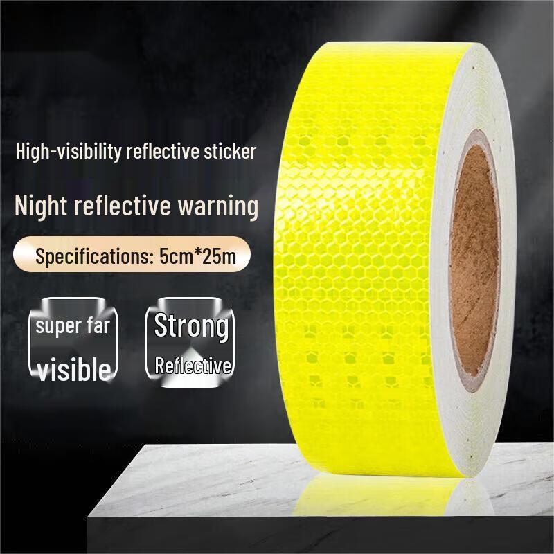 UKGF Fluorescent Green Lattice Reflective Safety Tape