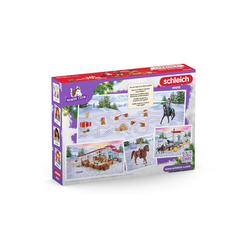 SCHLEICH Adventní kalendář Horse Club - 24 hraček pro milovníky koní 6+
