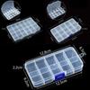 New 10/15 Grid Clear Plastic Box Multi-functional Dustproof Multi Grid Box Rectangular Waterproof Tools Storage Cases Home Use