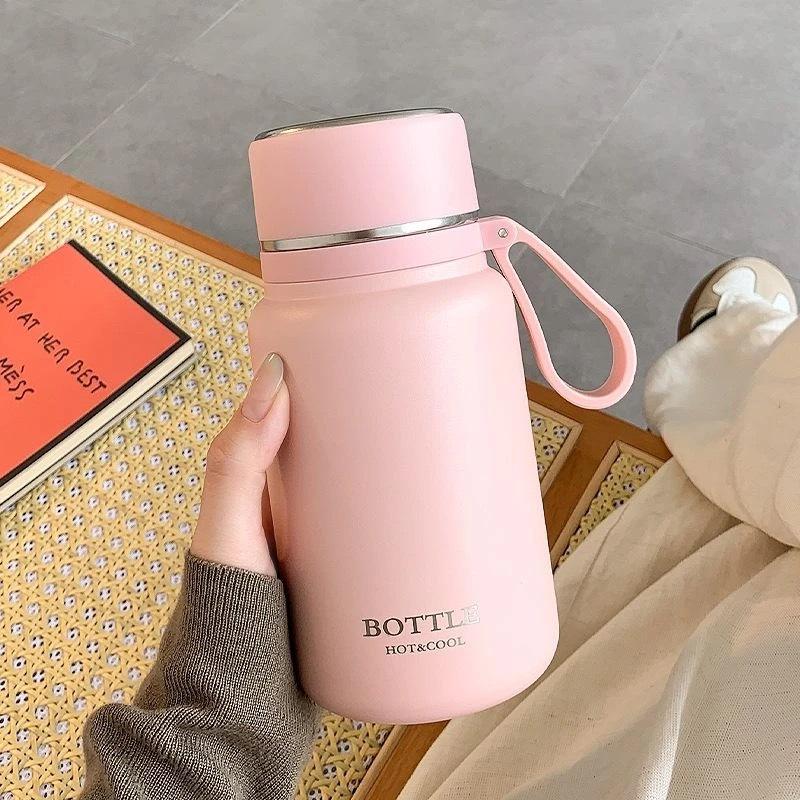 New Stainless Steel Insulated Water Cup with Lid & Tea Infuser for Men & Women