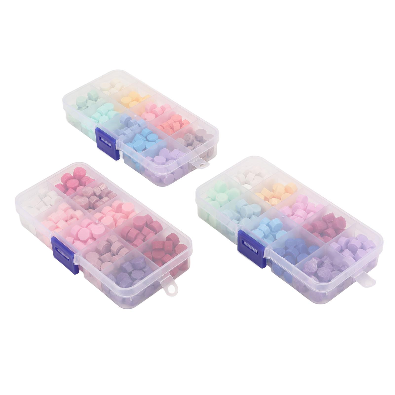 

Восковые печати 10 цветов Легко плавится Быстро сохнет Воск для опечатывания для вечеринки