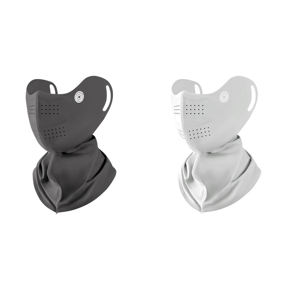 

T0# Солнцезащитная маска для лица Охлаждающая крышка для лица с ушными петлями для езды на велосипеде (Темно-серый