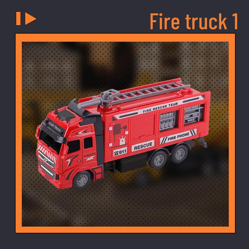 Little King Alloy Toy Pull-Back Excavator - Children's Construction Vehicle Model 