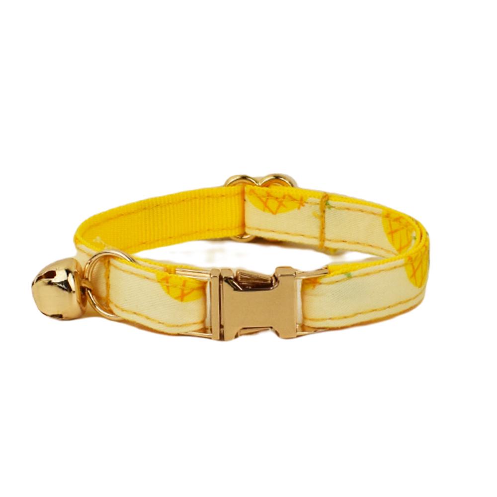 Engravable Banana Bow Cat Collar with Bell - Cute New Style Small