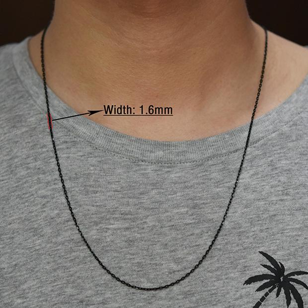 Fashion Women Men Stainless Steel Rolo Link O Chain Necklace for DIY Charm Pendant Metal Choker Jewelry Accessories Christmas