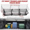 RED WOLF 3 Pocket Truck Bed Cargo Net For Toyota Ford Dodge GMC Chevy Silverado, Universal Pickup Mesh Storage Net 47.2" X 11.8" Stretchable Elastic