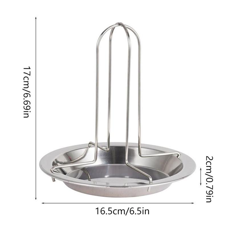 Support de gril à rôtir pour poulet, rôtissoire pour cuisine, outils de barbecue en plein air, plaque de poulet grillée antiadhésive en acier au carbone