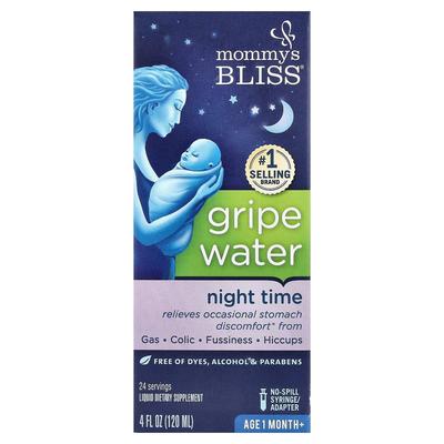 Mommy's Bliss Nacht-Blähungswasser, Für Babys ab 1 Monat, 120ml