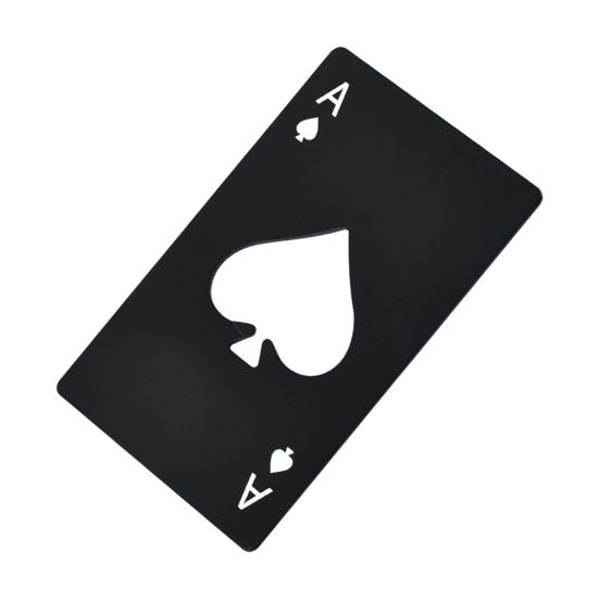 2Pcs Poker Card Bottle Opener Stainless Steel Ace of Spades Beer Bottle Opening Tool Kitchen Gadget Seniors Arthritis Chef Gift