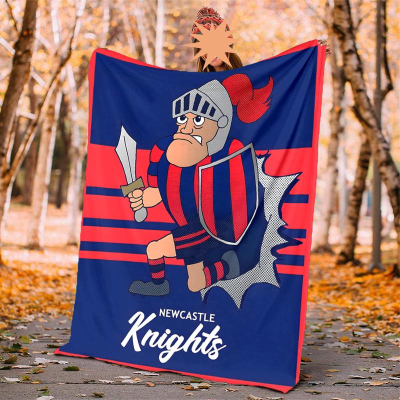 Knights Flannel Blanket Soft Warm All-Season Throw, Design for Camping, Car Travel, Hiking Sofa, Bed, Office Perfect Gift for Parties