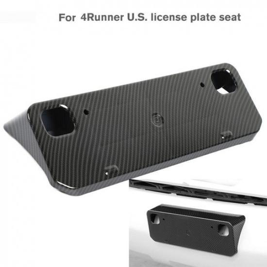 Front License Frame Number Plate Holder Registration for 4Runner 2010-23 Carbon