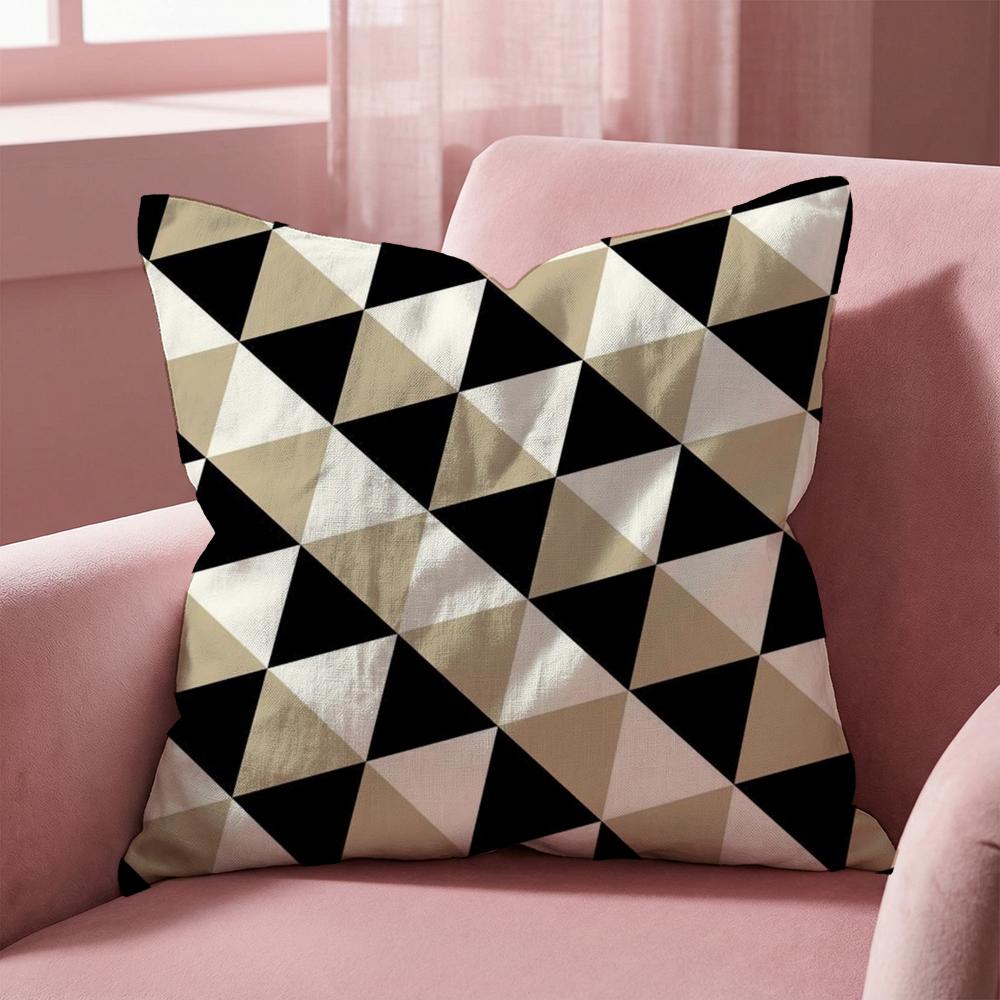 Triangle Array Cushion Cover MultiScene Pillow Cover for Home Car Reversible Soft Durable for Daily Use