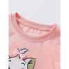 Children's Suit Forestkingdom Brand Children's Clothing New Style Girls' Short-Sleeved T-Shirt and Shorts Suit