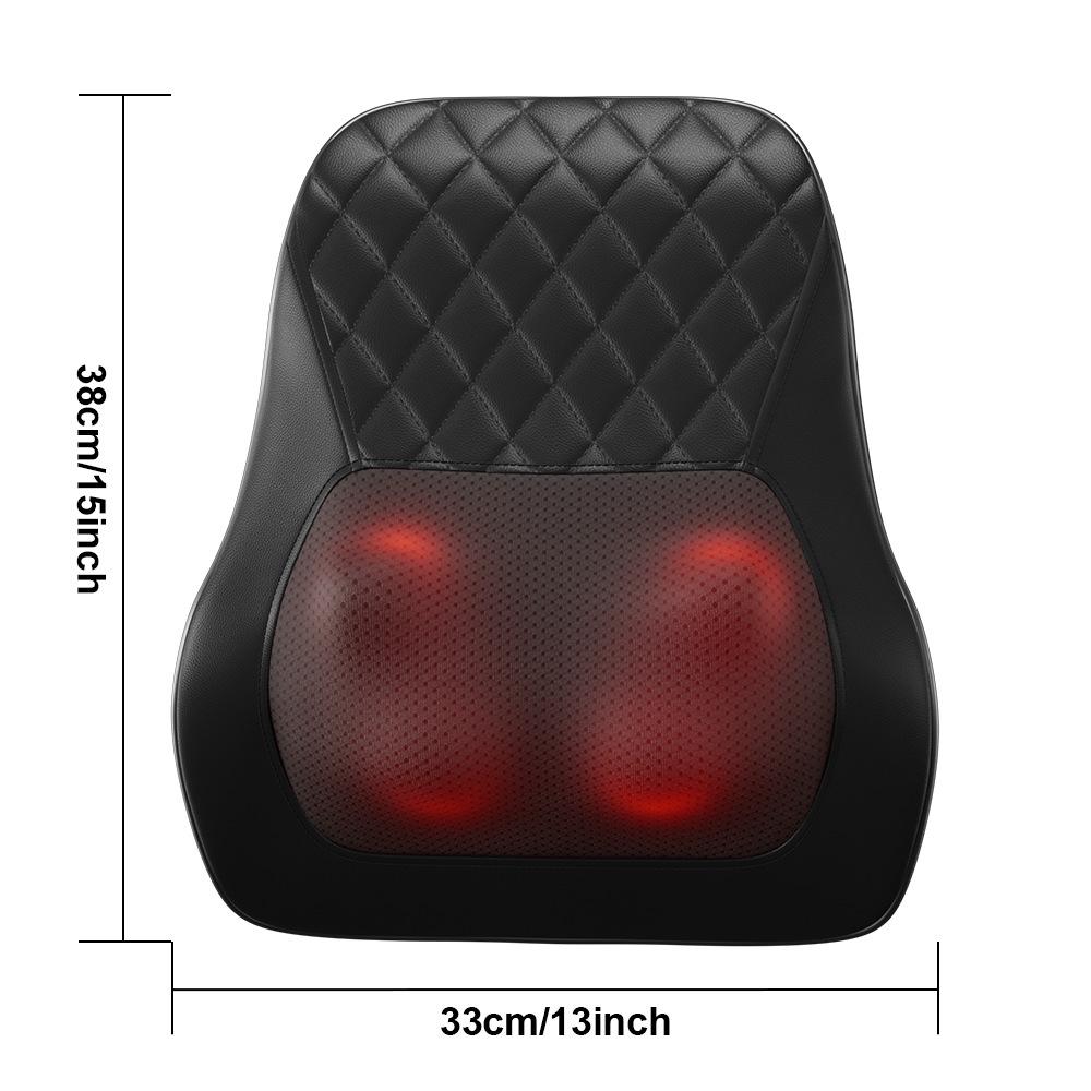 Multi-Functional Neck, Shoulder, Lumbar, and Back Kneading Massage Pillow