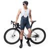 Men's Short Cycling Shorts with Suspenders and Pad, Size XXL - Dark Blue