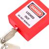 5 Sets 38mm Lockout Lock Insulation LOTO Nylon PA Steel for Nuclear Energy Logistics Transport