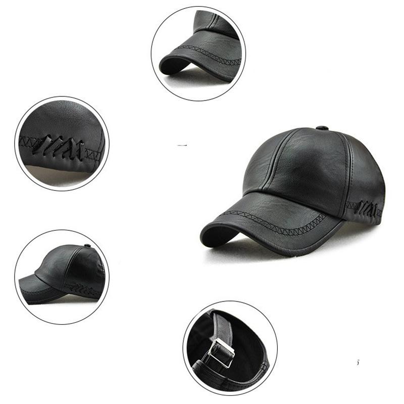 Men's Hat Original and Velvet Casual Baseball Cap Warm Outdoor Hat for The Middle-aged and Elderly