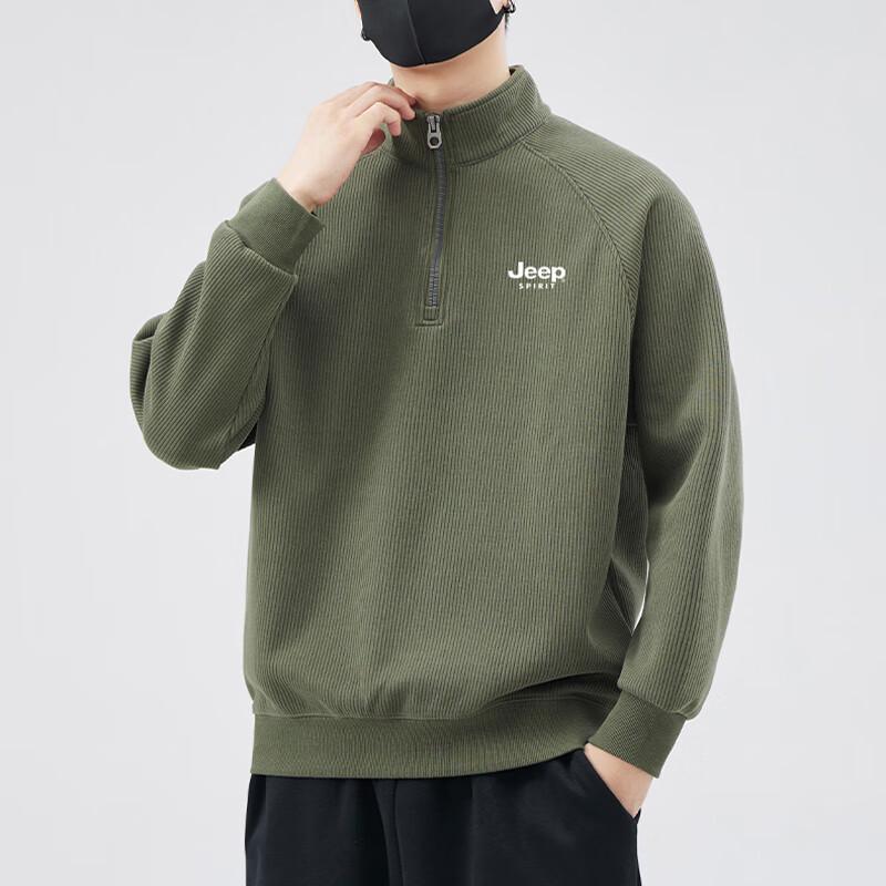 JEEP SPIRIT Férfi Félmagas Galléros Alkalmi Pulóver