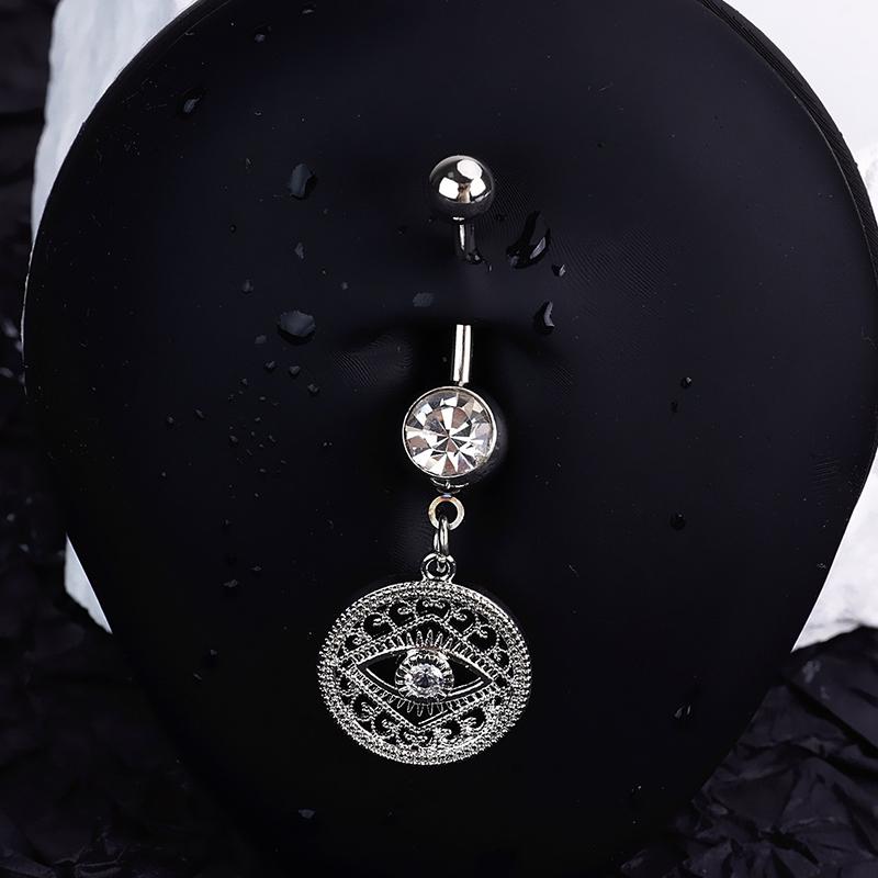 Sweet Heart Butterfly Navel Ring Zircon Belly Button Ring For Women Body Piercing Decoration Vacation Leisure Beach Jewelry Gift