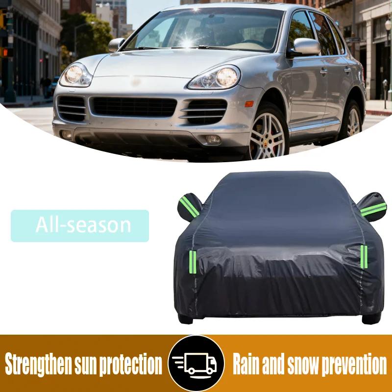 

Full car cover suitable for Porsche Cayenne 2002, UV-proof, rain and snow, windproof and durable SUV cover -2026 thick car cover чёрный