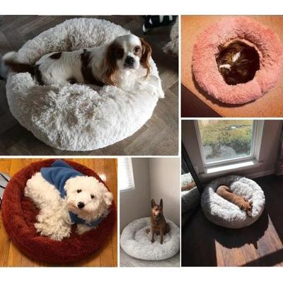 Extra Large Dog Bed Sofa Washable Round Dog Pillow Cushion Pet Bed
