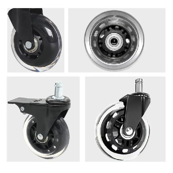 Universal Mute Caster 50KG Wheel 10mm 11mm Replacement Office Chair Swivel Rollers 360 Degree Wheels Furniture Hardware
