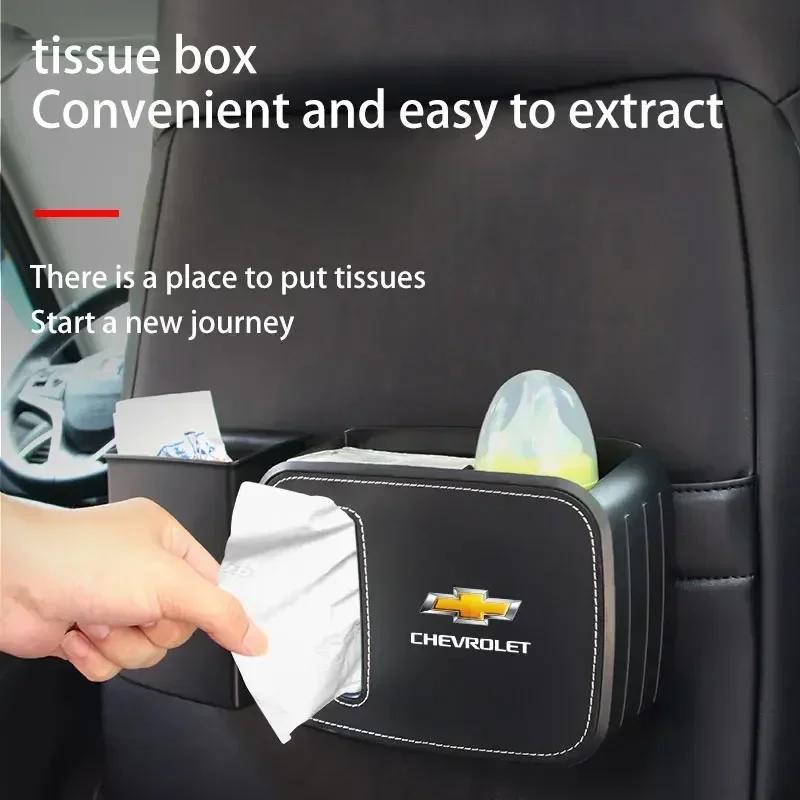 Car Logo Trash Can Auto Organizer Storage Case For Chevrolet Cruze TRAX Aveo Lova Sail EPICA Captiva Malibu Volt Camaro Cobalt