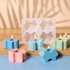 Silicone Puzzle Candle Mold Handmade Soap  Mould DIY Supplies Craft