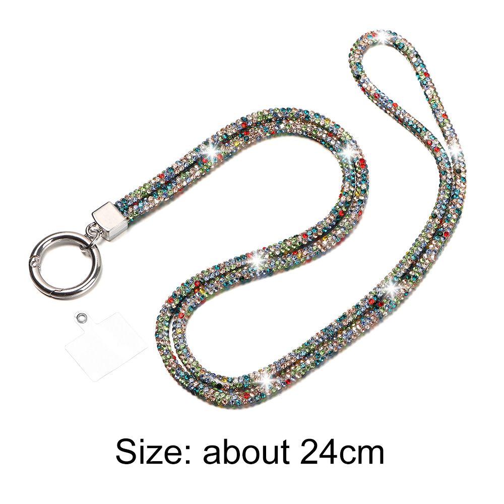 Glitter Rhinestone Phone Lanyard Phone Diamond Crystal Chain Straps Keychain Hanging Anti-lost Rope