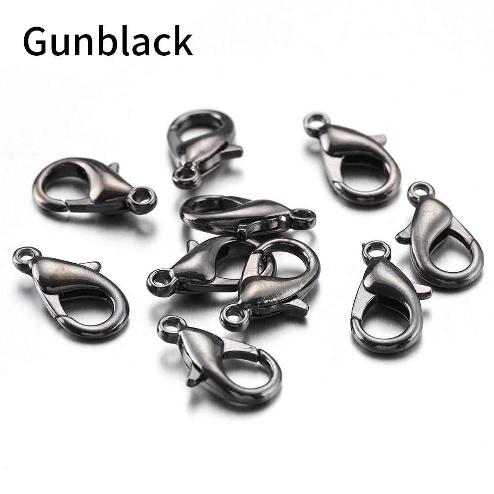 100pcs 10-18mm Carabiner Clasps for Jewelry Making Components DIY Lobster Clasp Bracelet Necklace Hooks Chain Closure Keychain