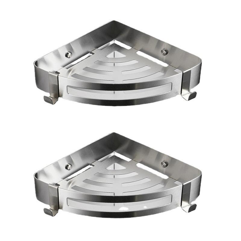 Bathroom Corner Shelf 304 Stainless Steel Brushed Nickel Shampoo Shower Shelf