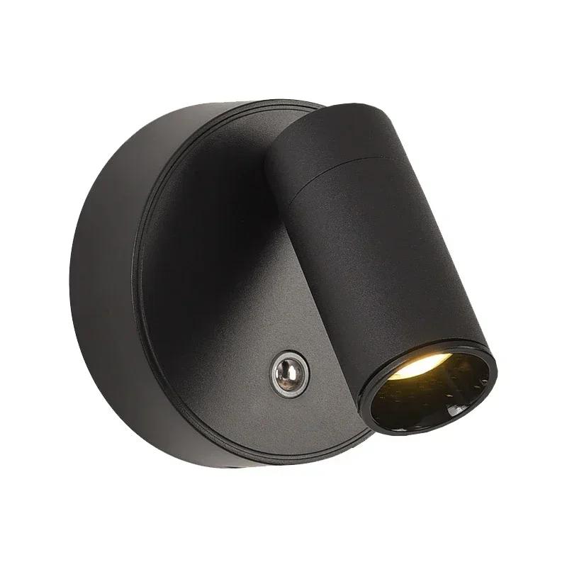 Charging Led Wall Lamp Minimalist USB Cable Bedside Night Light Entrance Bedroom Adjustable Magnetic Modern Spotlight Wall Light