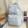 Schoolbag Girl Style Japanese Polka Dot Backpack Female Student Large Capacity High Value Bow Cute Backpack Commuting Travel
