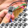12Pcs T Tap Wire Connector 3 Way 18 AWG 2 Pin Automotive Wire Splice Connector T Type Wiring Connector for Vehicle Audio Video