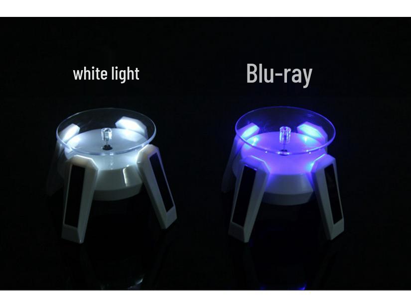Solar-Powered Rotating Display Stand for Jewelry and Ornaments