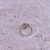 Dainty London blue topaz Oval cut ring, blue topaz minimalist ring, blue gemstone, Gold wedding nd engagement ring, anniversary gift for her