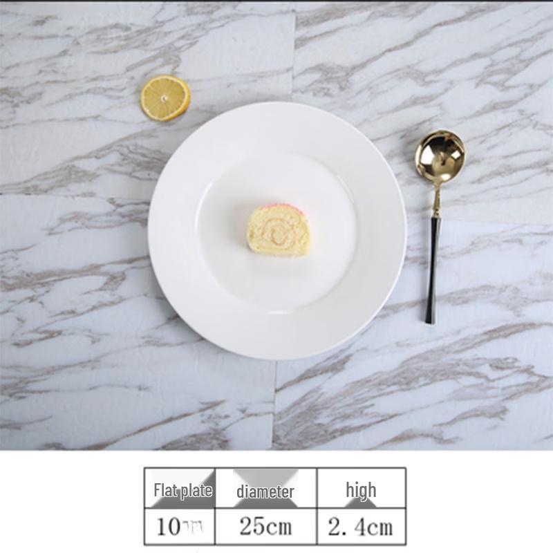 

Zhishi 10-inch Deep Ceramic Dinner Plates, Set of 5