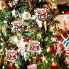 2026 Santa Flat Acrylic Hanging Ornament Shatterproof Car Backpack Decoration For Christmas Party Home