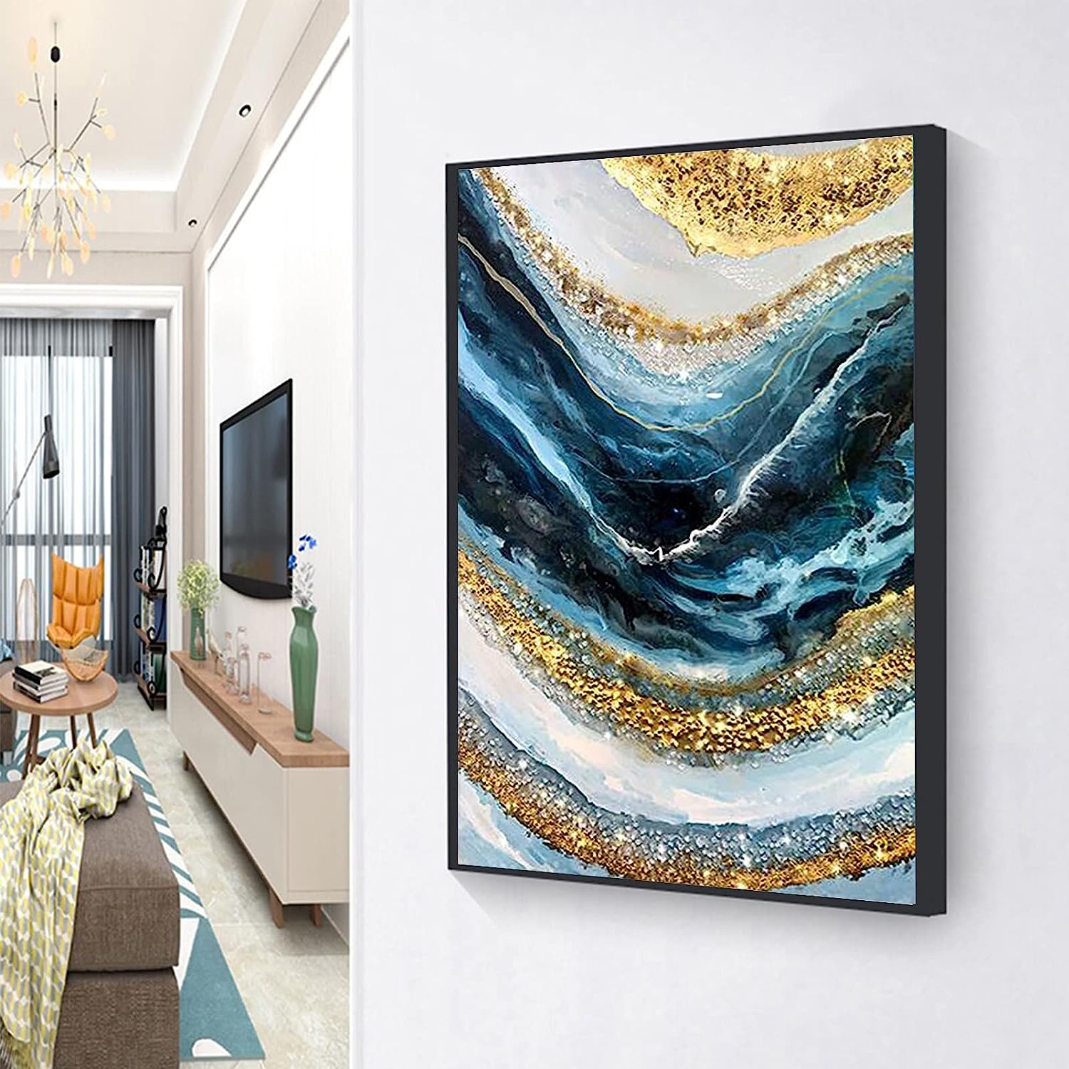 

DIY Алмазная картина Волны Набор для вышивки крестом Мозаика Искусство Алмазная картина Полный круг/Квадратный алмаз Украшение дома Square 20x30cm