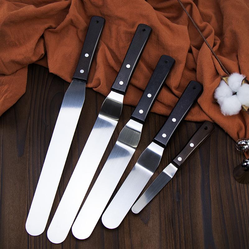 4/6/8/10 Zoll Edelstahl Kuchenspatel Buttercreme Icing Zuckerguss Messer Glätter Pinsel Küche Gebäck Kuchen Dekorationswerkzeuge