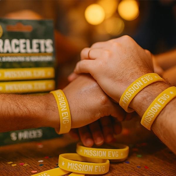 Lot 5 Bracelets Silicone Special Mission EVG