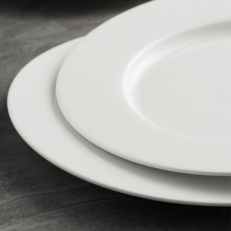 European Steak Plate Premium Home Flat Plate New Underglaze Breakfast Plate Restaurant Hotel Cold Dish Plate