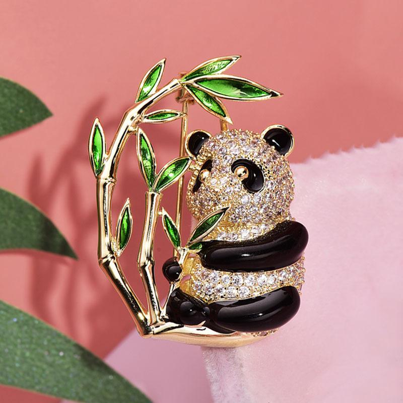 

Брошь в виде гигантской панды в китайском стиле, высококачественная женская брошь, высококачественный дизайн, корсаж, булавка в виде животного, аксессуары