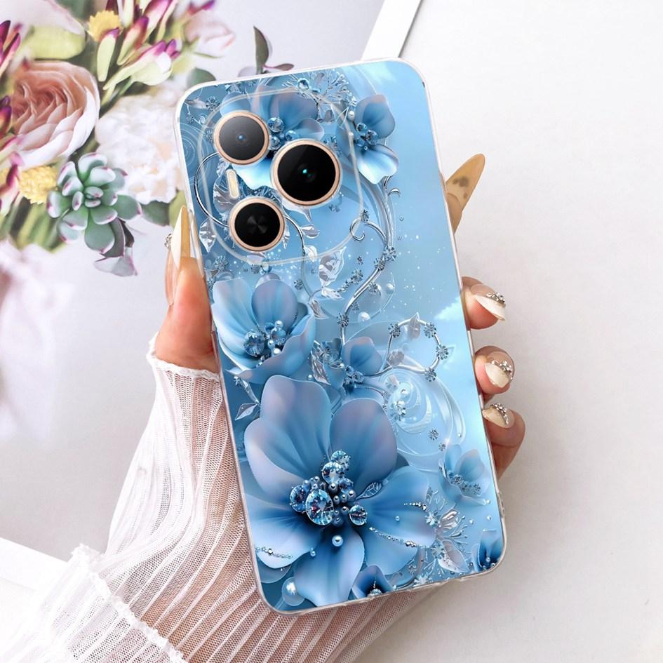 For Honor Power 5G Case DVD-AN80 DVD-AN00 Shockproof Cover Fashion Flower Marble Soft Silicone Fundas For Honor Power 2025 Coque