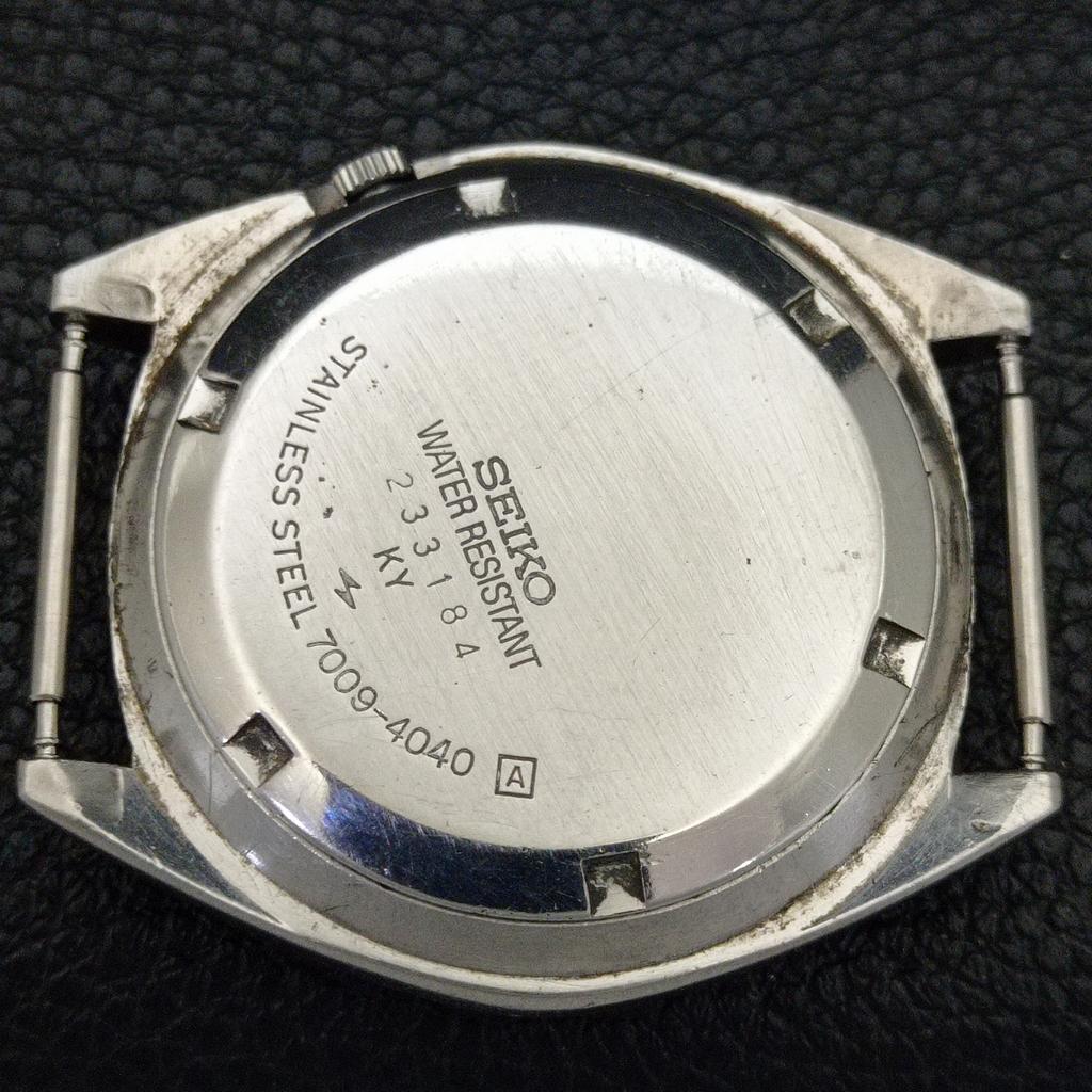 Seiko 5 AUTOMATIC JAPAN MENS VINTAGE ARABIC WHITE COLOR DIAL WATCH A701501-5 R206b-a701501