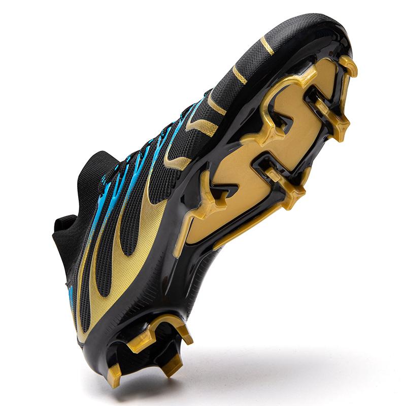 35-45 Men's High-top Large-scale Long Nail Football Shoes Non-slip and Wear-resistant TPR Artificial Corthiro Outdoor Children's Football Shoes